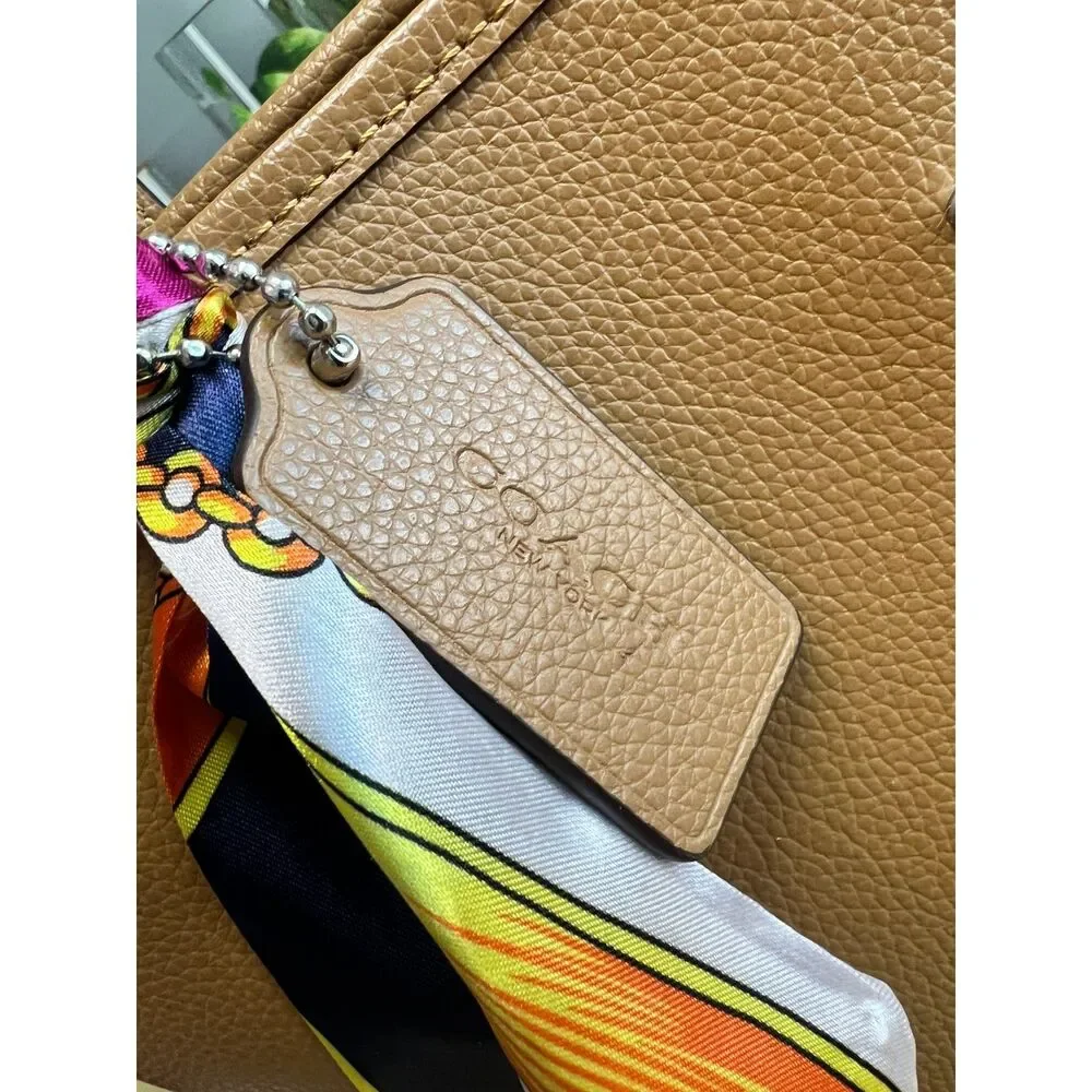 Coach City Tote Bag in Luggage Brown Leather CR111 - Picture 6 of 11